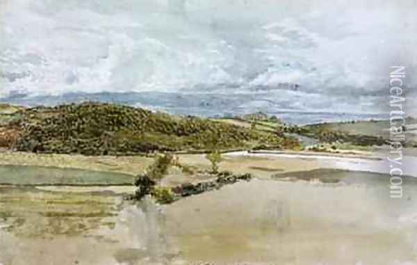 Landscape in North Wales 1813 Oil Painting - John Linnell
