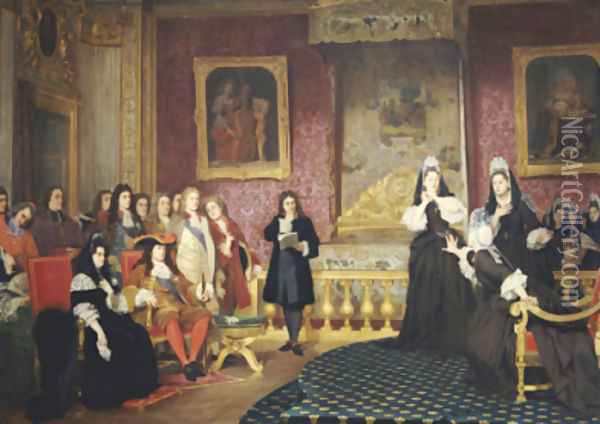 A Royal Stateroom Oil Painting - Joseph Caraud