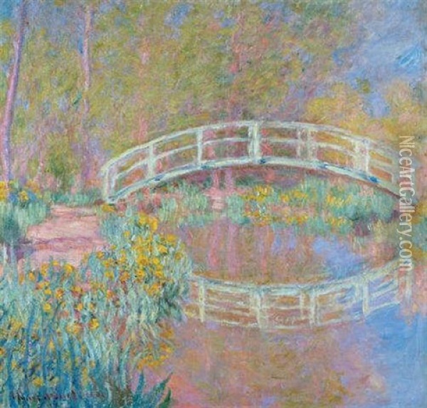 Pont Dans Le Jardin De Monet Oil Painting - Claude Monet