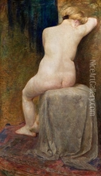 Desnudo Femenino, 1922 Oil Painting - Boris Mikhailovich Kustodiev