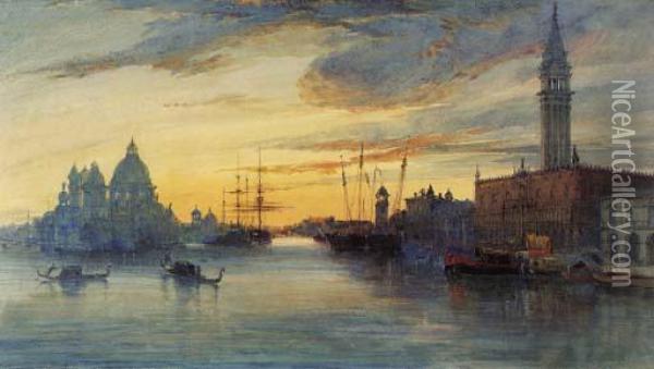 Venice: Evening Oil Painting - James Holland