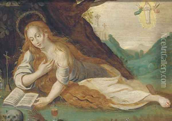 The Penitent Magdalen Oil Painting - Flemish School