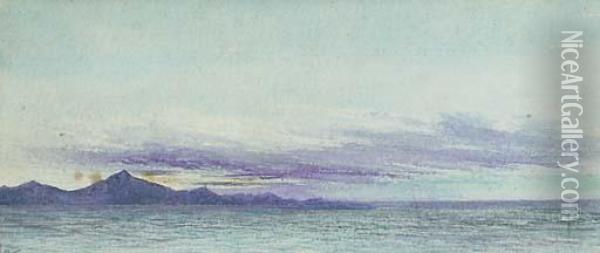 In The Western Isles, Scotland Oil Painting - Edward Lear