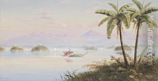 Brazil Oil Painting - George Lowthian Hall