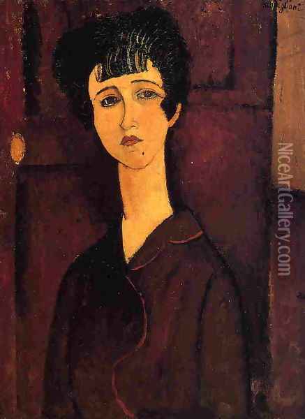 Victoria Oil Painting - Amedeo Modigliani