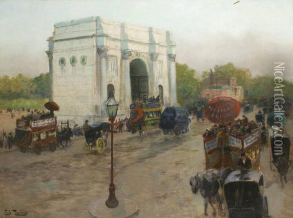 Londres, Marble Arch Oil Painting - Fritz Thaulow