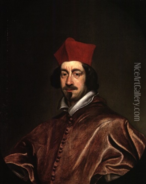 Bildnis Des Kardinals Ernst Adalbert, Reichsgraf Von Harrach Oil Painting - Frans Luyckx