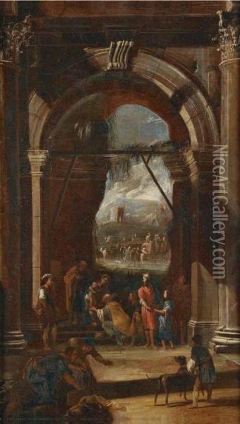 L'adorazione Dei Magi Oil Painting - Domenico Gargiulo