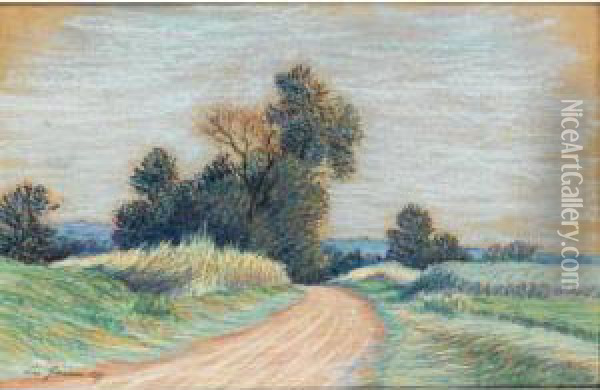 Sentier De Campagne Oil Painting - Leo Gausson
