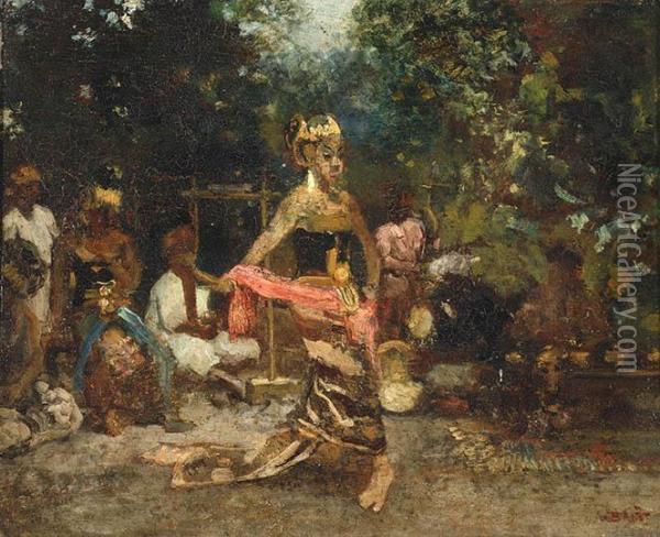 Javanese Dancer Oil Painting - Arthur Briet