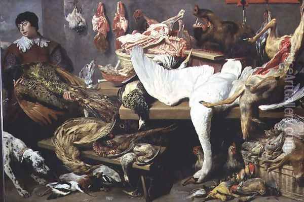 A Game Stall Oil Painting - Frans Snyders