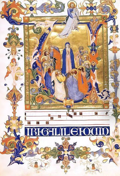 Gradual 2 for San Michele a Murano (Folio 44) Oil Painting - Don Silvestro Dei Gherarducci