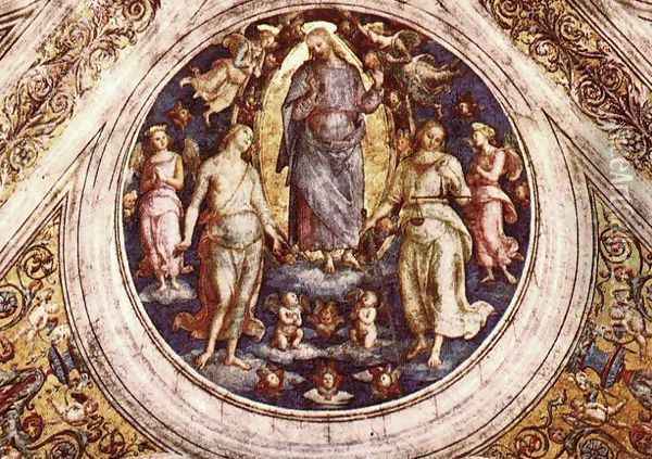 Christ in his Glory Oil Painting - Pietro Vannucci Perugino