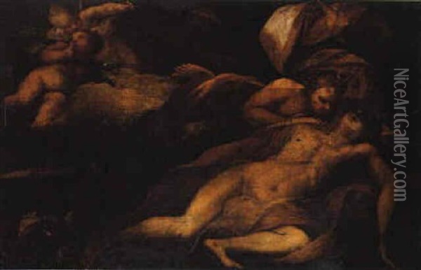 The Death Of Adonis Oil Painting - Antonio Balestra