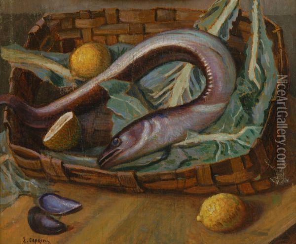 Natura Morta Oil Painting - Eugenio Caprini