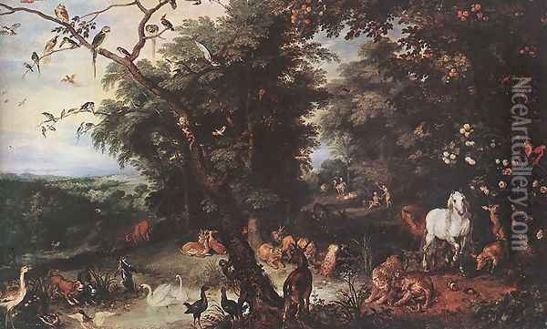 The Original Sin 1616 Oil Painting - Jan The Elder Brueghel