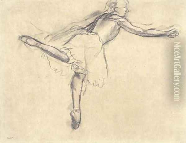 Danseuse vue du profil Oil Painting - Edgar Degas