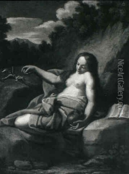 The Penitant Magdalen Oil Painting - Carlo Cignani