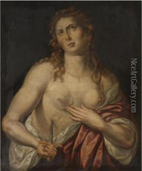 Lucretia Oil Painting - Hendrick De Clerck