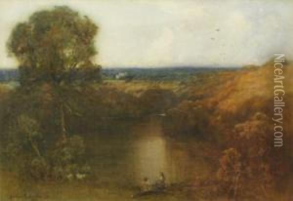 Rsw 'autumn' Oil Painting - Garden Grant Smith