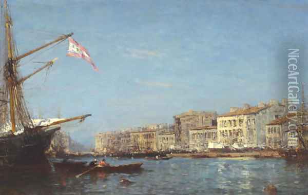 Le port de Marseille Oil Painting - Felix Ziem