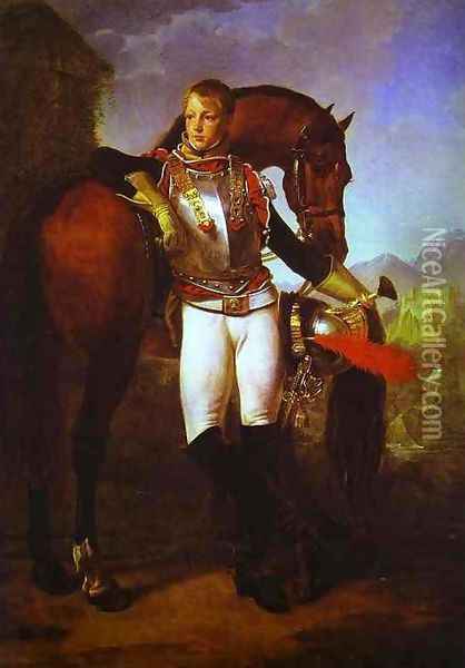 Lieutenant Charles Legrand Oil Painting - Antoine-Jean Gros