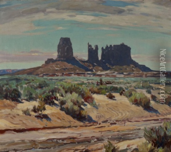 Monument Valley - Nevada Oil Painting - Carl Oscar Borg