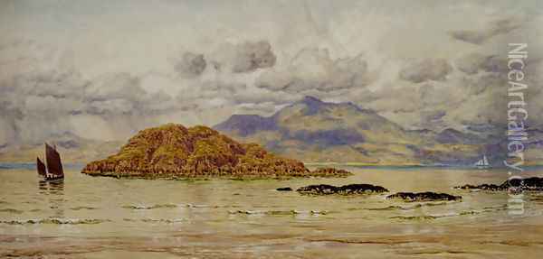 Maiden Island Oil Painting - John Edward Brett
