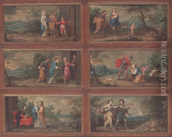 Scenes From The Life Of Christ Oil Painting - Willem van Herp the Elder