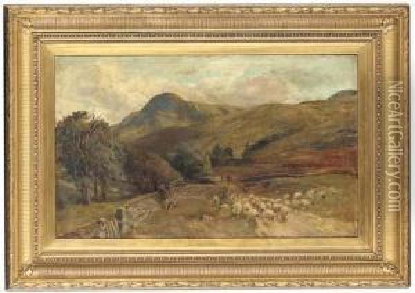 The Return Of The Flock Oil Painting - John Smart