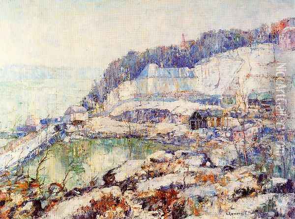 The Hudson at Inwood Oil Painting - Ernest Lawson