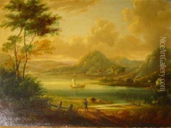 View In Scotland Oil Painting - Alexander Nasmyth