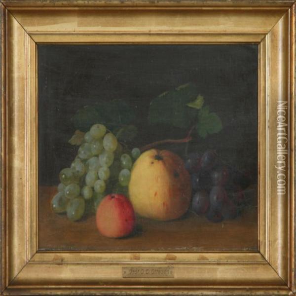 Still Life With Fruit Oil Painting - Otto Didrik Ottesen