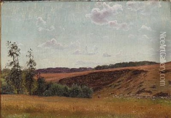 Summer Landscape Oil Painting - Vilhelm Peter Karl Kyhn