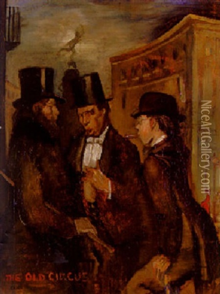 The Old Circus: The Three Musketeers Oil Painting - Sir William Orpen