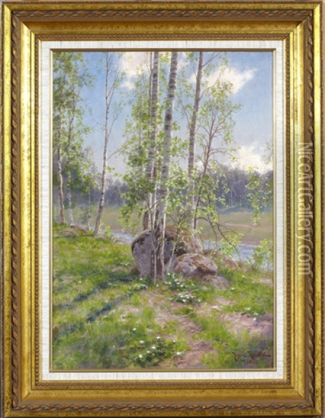 Var Oil Painting - Johan Fredrik Krouthen