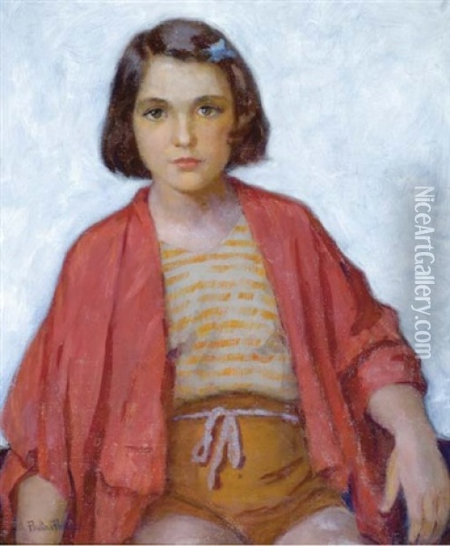 Mary, Portugese Girl Oil Painting - Pauline Palmer