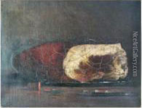 Nature Morte Au Jambon Oil Painting - Zacharie Zakarian