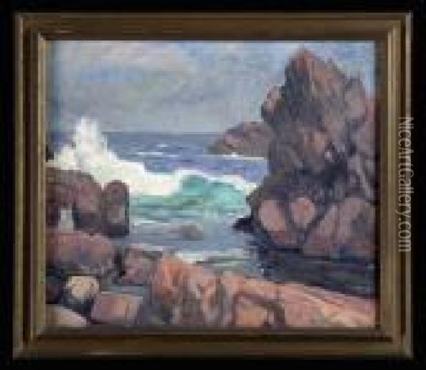 Gloucester Rocks Oil Painting - Charles Allan Winter