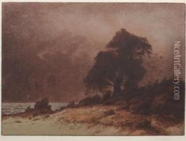 Sturmflut An Der Nordsee Oil Painting - Anton, Toni Wolter