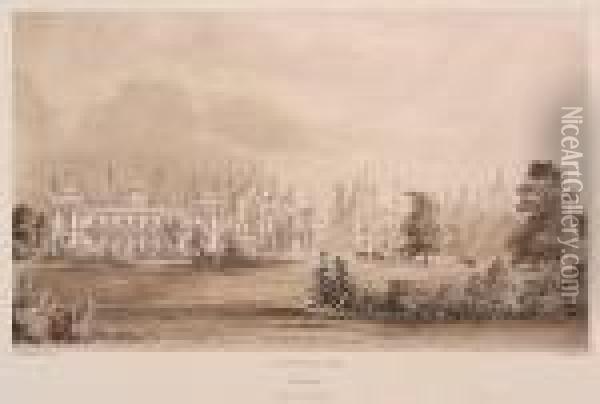 Architect. [illustrations Of Her Majesty's Palace At Brighton] Oil Painting - John Nash