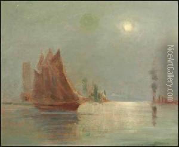 Ocean Mist - Bay Of Fundy Oil Painting - John A. Hammond
