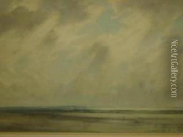 The Silver Sea Oil Painting - Arthur Reginald Smith