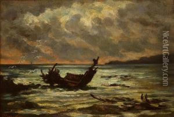 After The Storm Oil Painting - Ioannis (Jean H.) Altamura