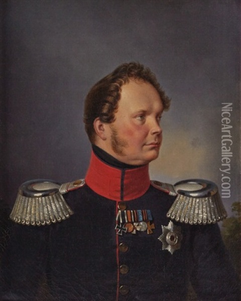 King Frederick William Iv Oil Painting - Franz Krueger