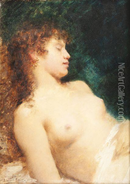 Jeune Femme Nue Oil Painting - Edouard Alexandre Sain