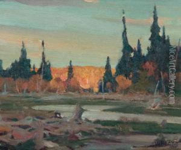 Joe Creek, Algonquin Park Oil Painting - John William Beatty