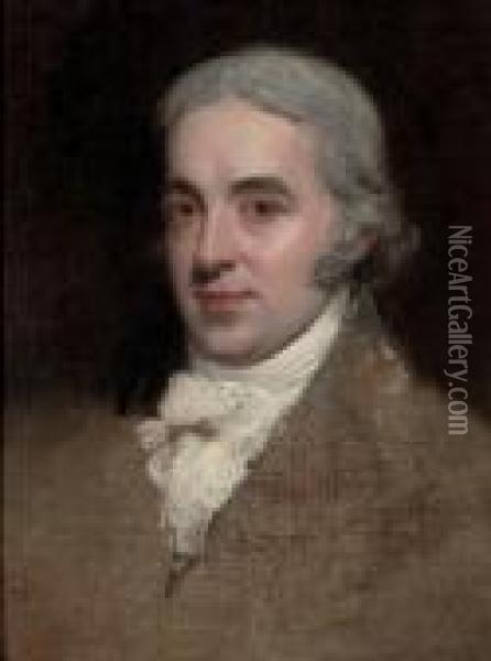 Portrait Of A Gentleman Erroneously Identified As Richard Cumberland Oil Painting - George Romney