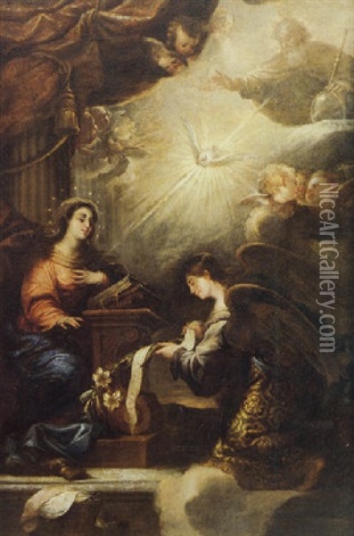 La Anunciacion Oil Painting - Francisco de Solis