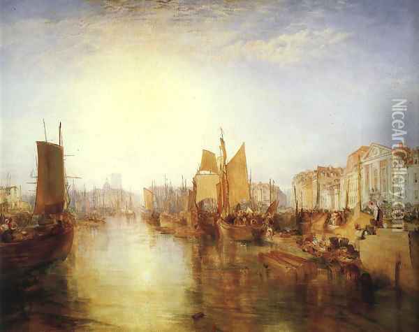 The Harbor of Dieppe 1826 Oil Painting - Joseph Mallord William Turner